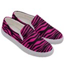 Pink Zebra Men s Canvas Slip Ons View3