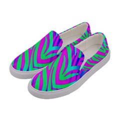 Wild And Crazy Zebra Women s Canvas Slip Ons