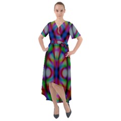 Carnivale Front Wrap High Low Dress by Angelandspot