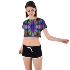 Carnivale Tie Back Short Sleeve Crop Tee