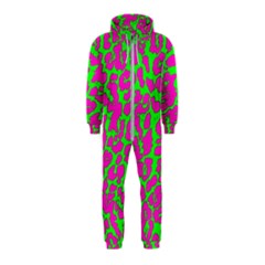 Neon Big Cat Hooded Jumpsuit (kids)