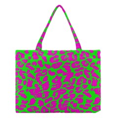 Neon Big Cat Medium Tote Bag by Angelandspot