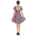 Neon Big Cat Short Sleeve Bardot Dress View2