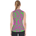 Neon Big Cat Mock Neck Shell Top View2