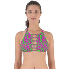 Neon Big Cat Perfectly Cut Out Bikini Top by Angelandspot