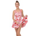 Red and White Zebra Inside Out Casual Dress View3