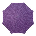 Purple Big Cat Pattern Golf Umbrellas View1