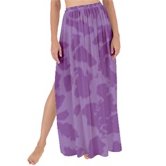 Purple Big Cat Pattern Maxi Chiffon Tie-up Sarong by Angelandspot