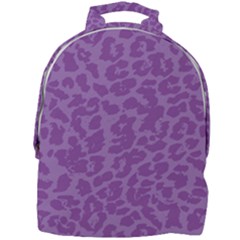 Purple Big Cat Pattern Mini Full Print Backpack by Angelandspot