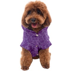 Purple Big Cat Pattern Dog Coat by Angelandspot