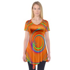  Twirl Short Sleeve Tunic  by Angelandspot