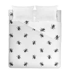 Housefly Drawing Motif Print Pattern Duvet Cover Double Side (full/ Double Size) by dflcprintsclothing