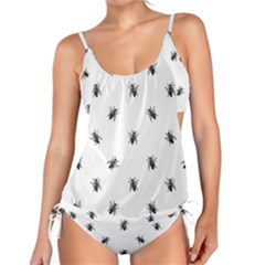 Housefly Drawing Motif Print Pattern Tankini Set by dflcprintsclothing