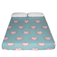 Stir Crazy For You - Blue  Fitted Sheet (queen Size)