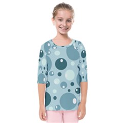 Agatonia Pattern Kids  Quarter Sleeve Raglan Tee