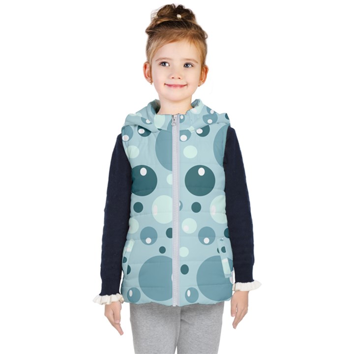 Agatonia Pattern Kids  Hooded Puffer Vest