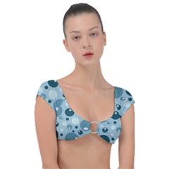 Agatonia Pattern Cap Sleeve Ring Bikini Top by MooMoosMumma