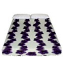 Blue Flowers Of Peace Small Of Love Fitted Sheet (Queen Size) View1