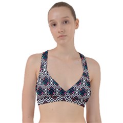 Boho Geometric Sweetheart Sports Bra