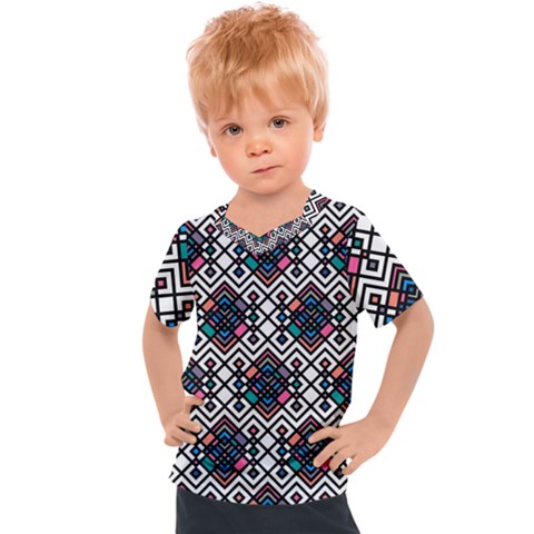 Boho Geometric Kids  Sports Tee by tmsartbazaar