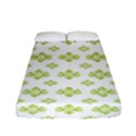 Bright Leaves Motif Print Pattern Design Fitted Sheet (Full/ Double Size) View1