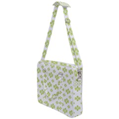 Bright Leaves Motif Print Pattern Design Cross Body Office Bag by dflcprintsclothing