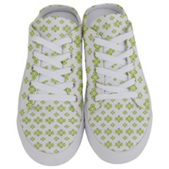 Bright Leaves Motif Print Pattern Design Half Slippers by dflcprintsclothing