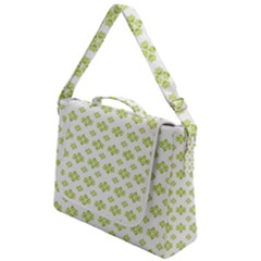 Bright Leaves Motif Print Pattern Design Box Up Messenger Bag