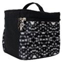 Ethnic Black And White Geometric Print Make Up Travel Bag (Small) View1