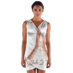 Panther World Limited Edition Prayer  Wrap Front Bodycon Dress by Pantherworld143