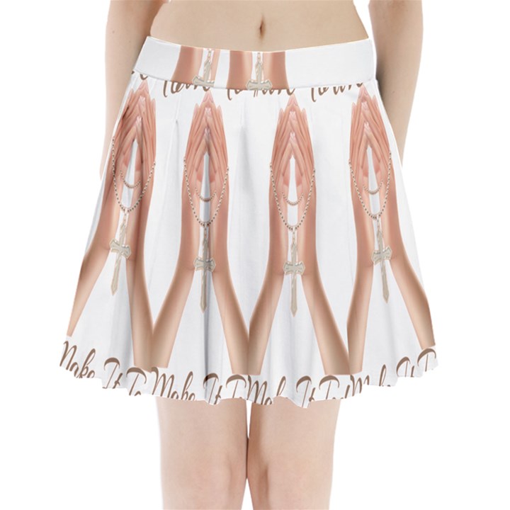 Panther World Limited Edition Prayer  Pleated Mini Skirt