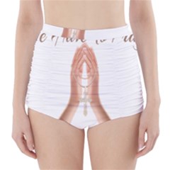 Panther World Limited Edition Prayer  High-waisted Bikini Bottoms