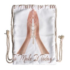 Panther World Limited Edition Prayer  Drawstring Bag (large) by Pantherworld143