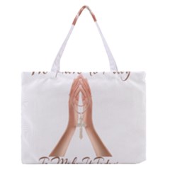 Panther World Limited Edition Prayer  Zipper Medium Tote Bag by Pantherworld143