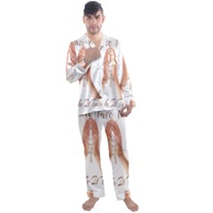 Panther World Limited Edition Prayer  Men s Long Sleeve Satin Pyjamas Set by Pantherworld143