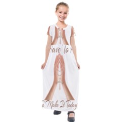 Panther World Limited Edition Prayer  Kids  Short Sleeve Maxi Dress