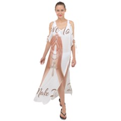 Panther World Limited Edition Prayer  Maxi Chiffon Cover Up Dress by Pantherworld143