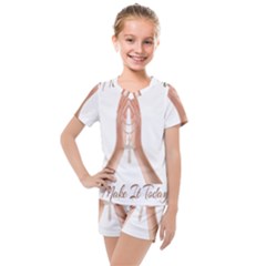 Panther World Limited Edition Prayer  Kids  Mesh Tee And Shorts Set