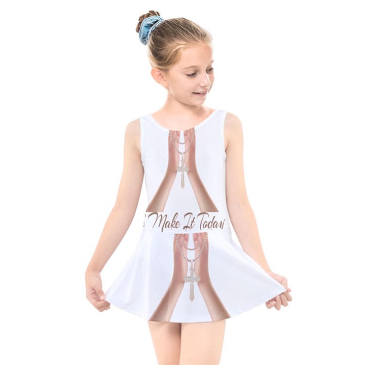 Panther World Limited Edition Prayer  Kids  Skater Dress Swimsuit