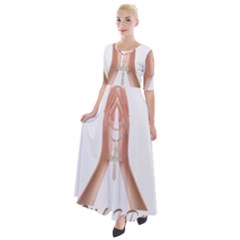 Panther World Limited Edition Prayer  Half Sleeves Maxi Dress by Pantherworld143