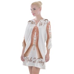 Panther World Limited Edition Prayer  Open Neck Shift Dress