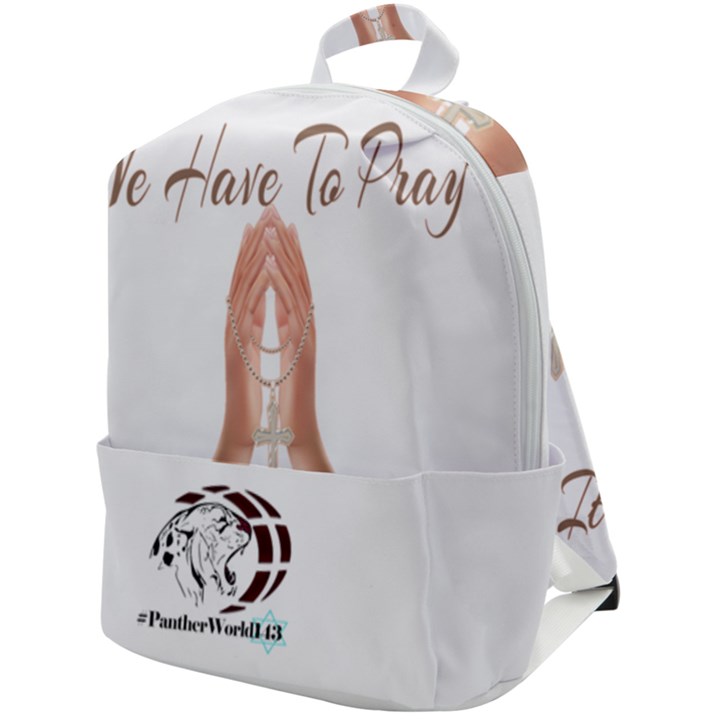 Panther World Limited Edition Prayer  Zip Up Backpack