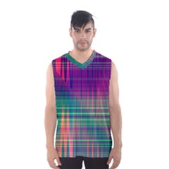 Glitch Men s Basketball Tank Top by Angelandspot