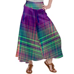 Glitch Satin Palazzo Pants by Angelandspot