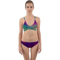 Glitch Wrap Around Bikini Set by Angelandspot