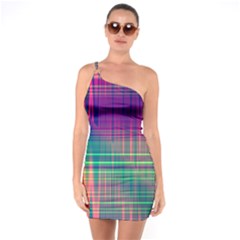 Glitch One Soulder Bodycon Dress by Angelandspot