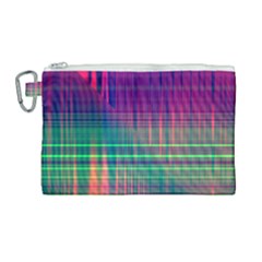 Glitch Canvas Cosmetic Bag (large)