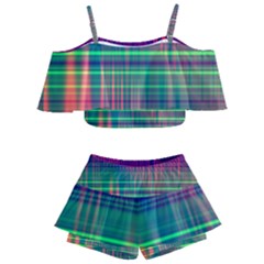 Glitch Kids  Off Shoulder Skirt Bikini