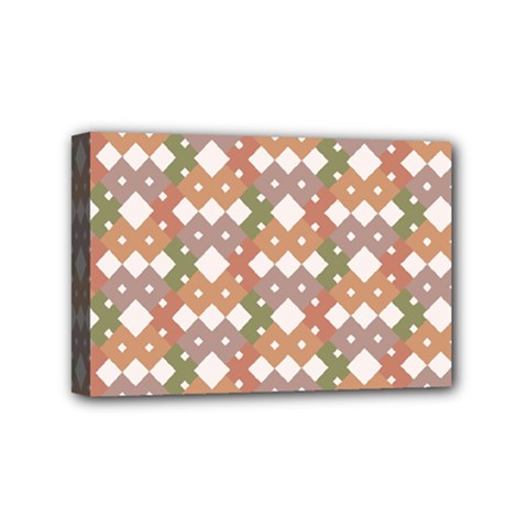 Squares And Diamonds Mini Canvas 6  X 4  (stretched) by tmsartbazaar