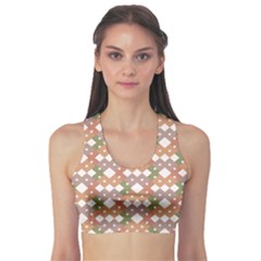 Squares And Diamonds Sports Bra by tmsartbazaar